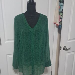 CAbi Emerald V-Neck Blouse